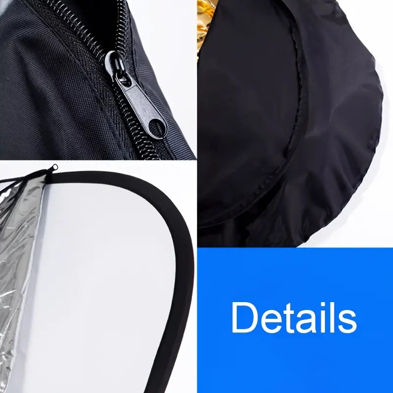 5 in 1 light reflector for photography photo collapsible photography reflector large oval portable collapsible lighting reflectors photography panel for studio video 60x90cm 23 6x35 4inch 90x120cm 35 4cm 47 2inch details 6