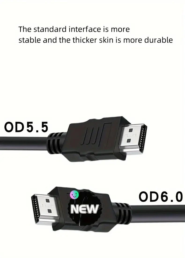 câble   de 1,5m d épaisseur -   durable et stable 1080p pour téléviseurs, enregistreurs & cinémas à domicile Détails du produit 3