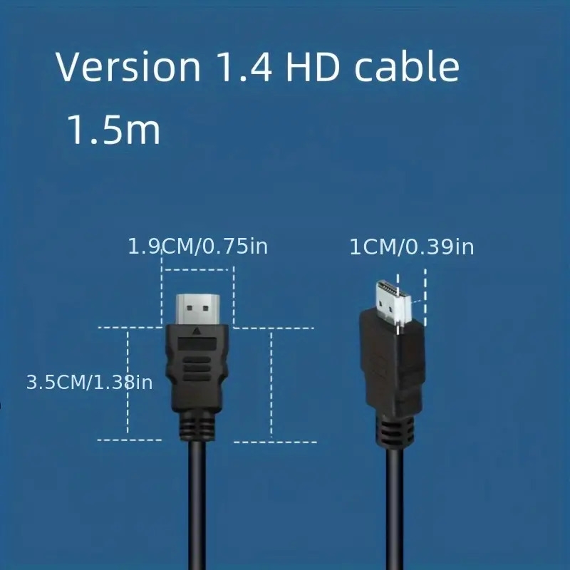 câble   de 1,5m d épaisseur -   durable et stable 1080p pour téléviseurs, enregistreurs & cinémas à domicile Détails du produit 4