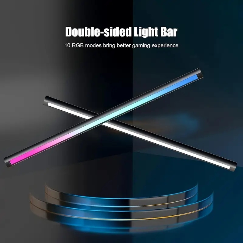 1pc   440mm rgb led monitor light bar touch control   dimmable usb powered wall mounted computer   for gaming home office reading gaming setup   reliable construction adjustable lighting tech enthusiasts details 4