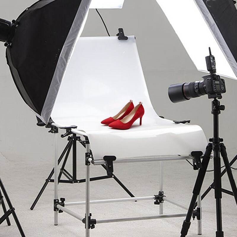 Photo Studio Photography 100 * 200cm 60x130cm Shooting Table for Still Life Product Shooting Aluminum Alloy Still Life Table