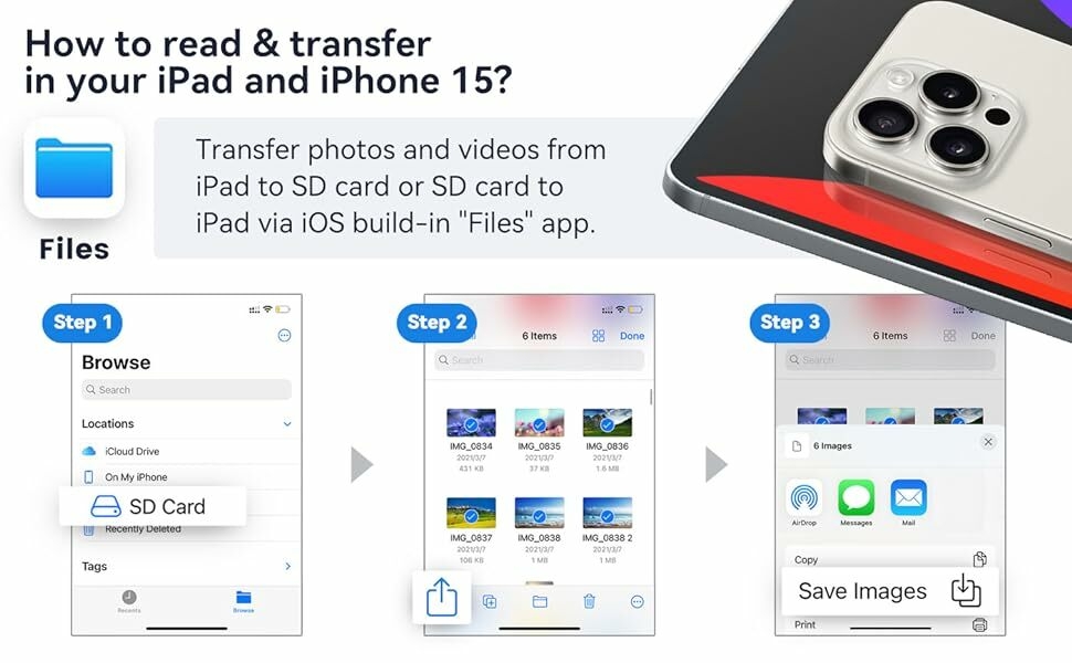 USB C to SD Card Reader