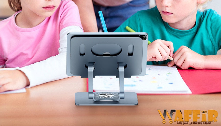 Support de tablette pivotant avec base rotative à 360°, support de tablette réglable pour dessin, compatible avec iPad Pro/Air/Mini et plus Waffir.Ma Stands Maroc