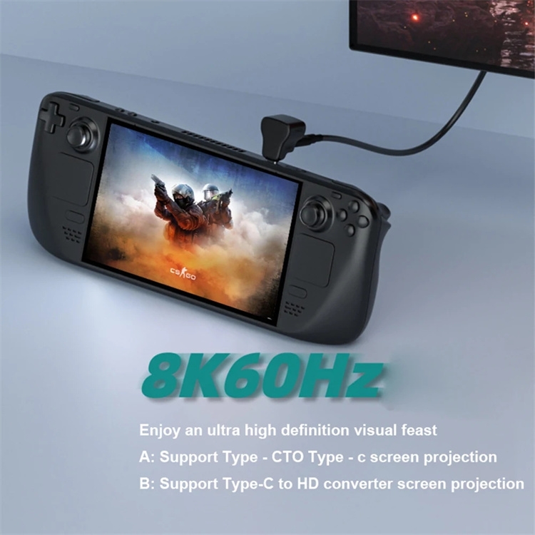 Pour adaptateur Asus Rog Ally Type C vers USB, pour console de jeu Steam Deck convertisseur HDTV 8K, concentrateur USB C pour accessoires PS5