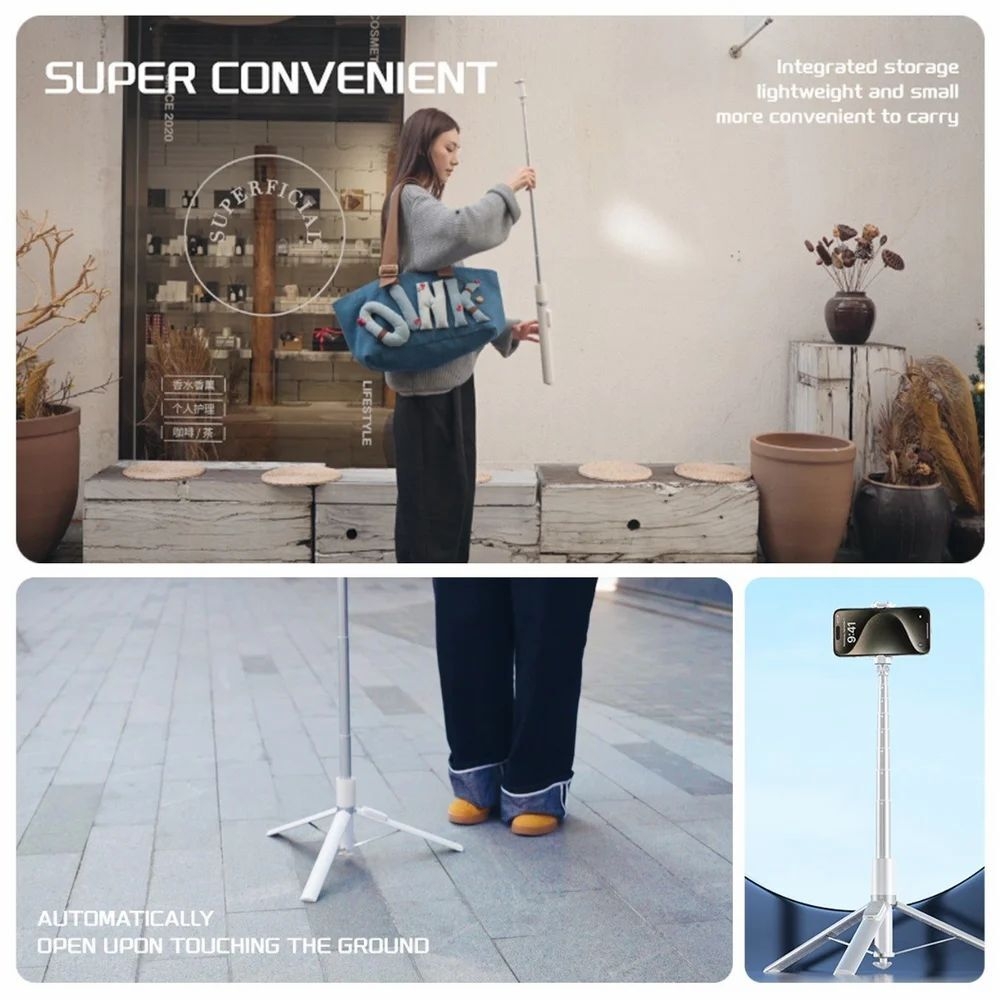 TITI-LIFT Tripod X96 / Magnetic Tripod /  Wireless Selfie Stick with Remote / Telescopic Stand-8