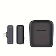 microphone lavalier professionnel   fil 2-en-1 avec étui de charge -  , synchronisation automatique pour enregistrement vidéo, vlogging, streaming en direct - réduction de bruit,   de 65ft, compatible avec téléphones/ /ordinateurs portables détails 6