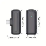 microphone lavalier professionnel   fil 2-en-1 avec étui de charge -  , synchronisation automatique pour enregistrement vidéo, vlogging, streaming en direct - réduction de bruit,   de 65ft, compatible avec téléphones/ /ordinateurs portables détails 0