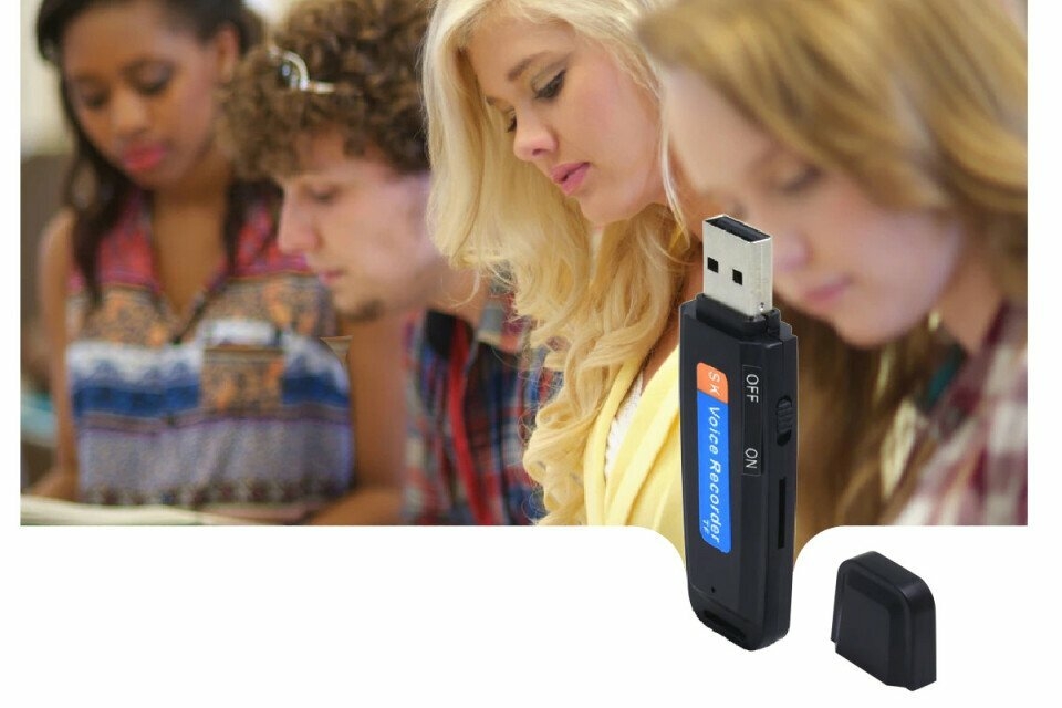 USBrecord USB stick مع مسجل صوت، أسود، 2 في 1