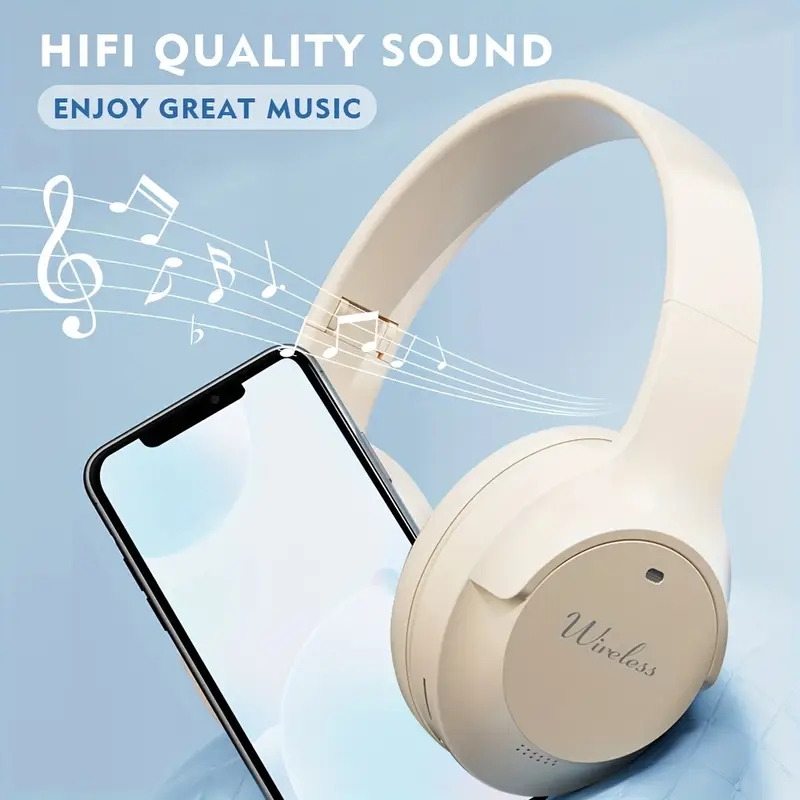 1pc k6 casque sans fil avec microphone intégré, son stéréo hifi, design pliable, câble rétractable,   de volume, chargement type-c, batterie rechargeable de 150mah, compatible avec les téléphones mobiles, non étanche, pour le jeu, la musique,  , une   de vie de la batterie,   par bouton de poussée - adulte détails 8
