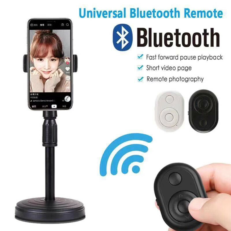 Portable Remote Control Shutter Self-timer Button Convenient Bluetooth Selfie Shutter for Phone Ring Light Tripod Taking Photoes (14)