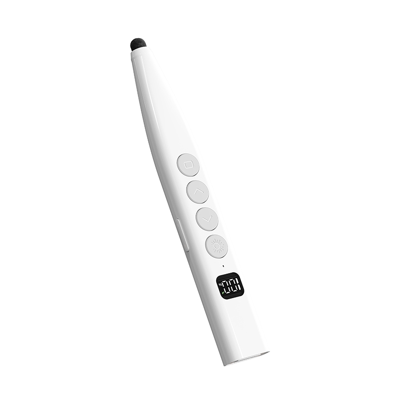 Présentateur sans fil à charge RF 2.4G avec fonction d'écriture, niveau de batterie, effacement en une touche pour réunion conférence d'enseignement