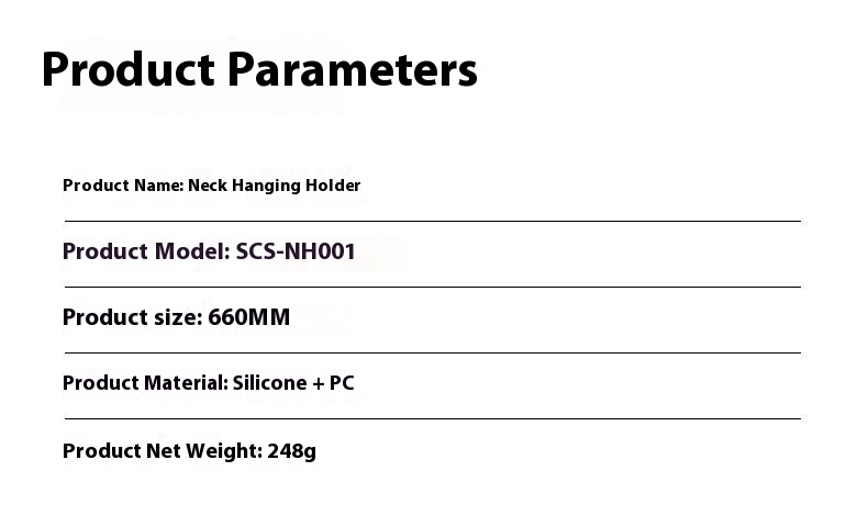 Support de téléphone portable autour du cou Mains libres Paresseux Flexible Support de téléphone portable flexible à porter autour du cou Support de montage pour smartphone pour Gop