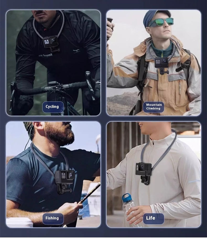 Support de téléphone portable autour du cou Mains libres Paresseux Flexible Support de téléphone portable flexible à porter autour du cou Support de montage pour smartphone pour Gop