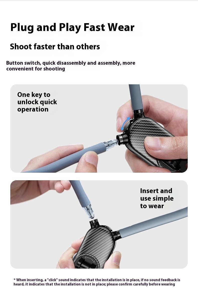 Support de téléphone portable autour du cou Mains libres Paresseux Flexible Support de téléphone portable flexible à porter autour du cou Support de montage pour smartphone pour Gop