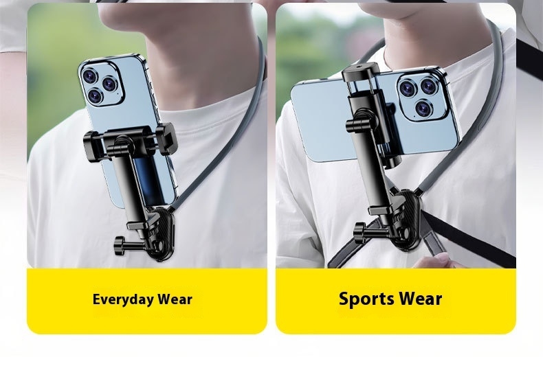 Support de téléphone portable autour du cou Mains libres Paresseux Flexible Support de téléphone portable flexible à porter autour du cou Support de montage pour smartphone pour Gop
