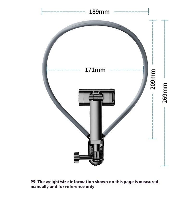 Support de téléphone portable autour du cou Mains libres Paresseux Flexible Support de téléphone portable flexible à porter autour du cou Support de montage pour smartphone pour Gop