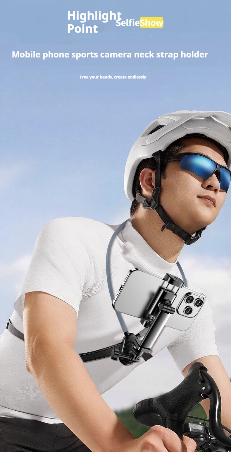 Support de téléphone portable autour du cou Mains libres Paresseux Flexible Support de téléphone portable flexible à porter autour du cou Support de montage pour smartphone pour Gop