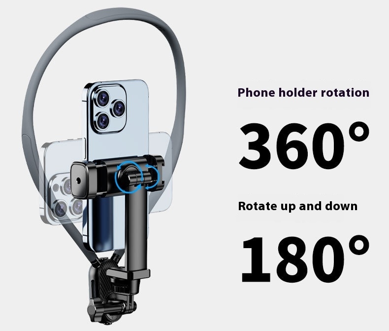 Support de téléphone portable autour du cou Mains libres Paresseux Flexible Support de téléphone portable flexible à porter autour du cou Support de montage pour smartphone pour Gop