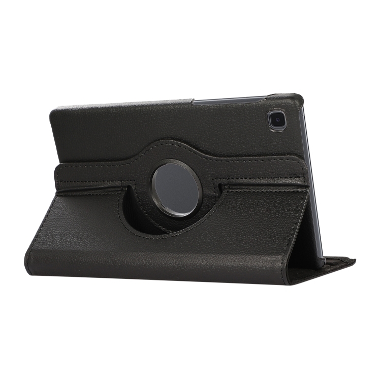 For Samsung Galaxy A7 Lite T220 360 Degree Rotation Litchi Texture Flip Leather Case with Holder(Black) - 3