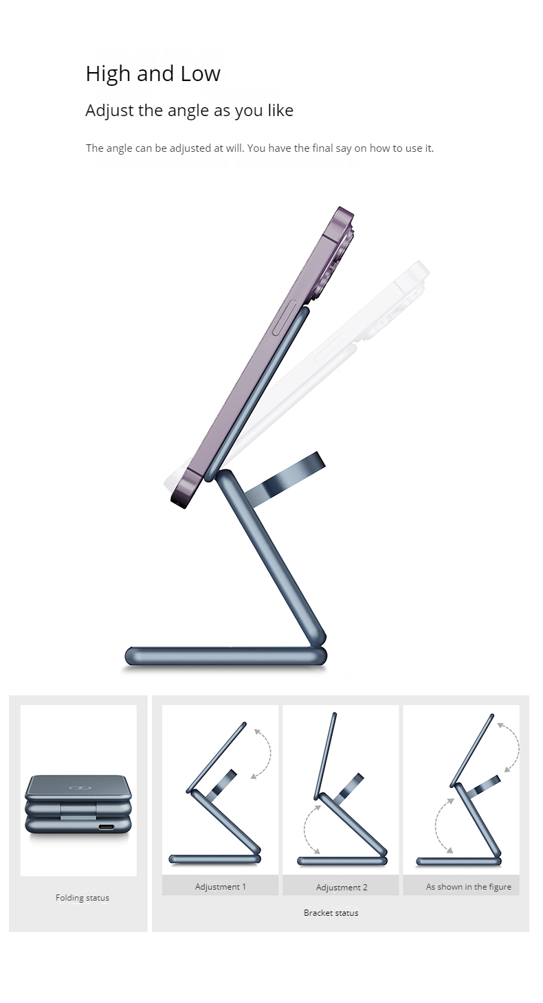 Magnétique 3 en 1 P1 pro chargeur sans fil pliable support de chargeur téléphone casque montre charge rapide