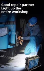 Lampe De Camping Multifonctionnelle 1pc, Lumière Solaire Avec Télécommande, Lampe LED Rechargeable Par USB détails 5