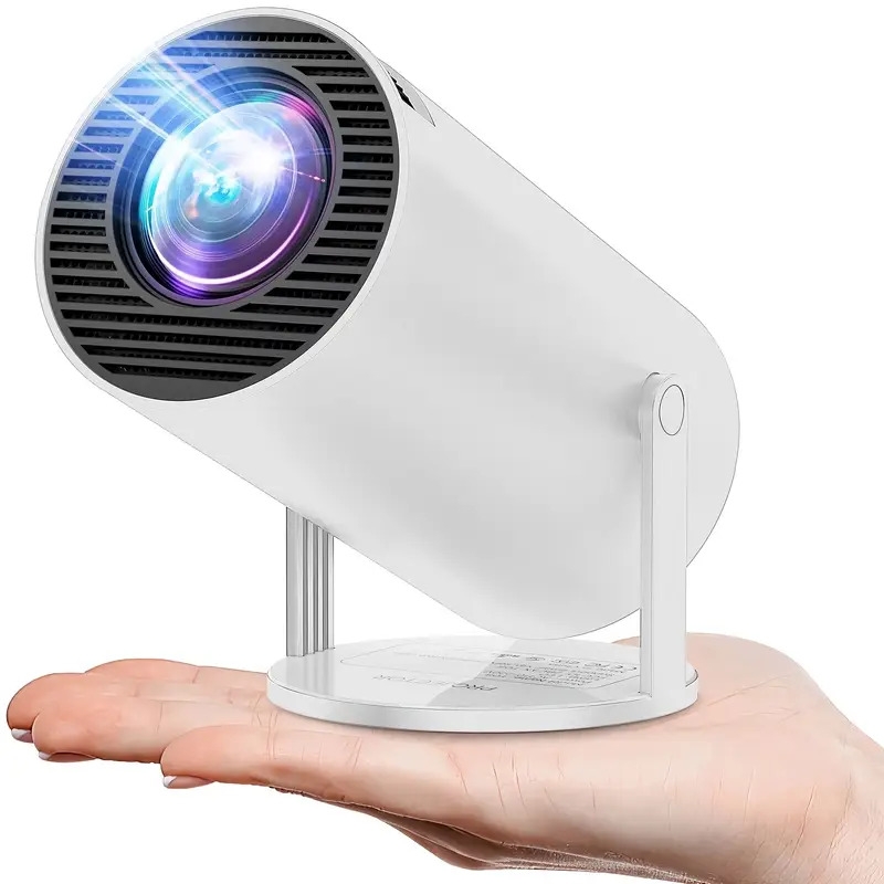   pro mini portable projector smart projector auto horizontal   180 rotatable movie projector compatible with phone wi fi 6 bt5 2 android 11 details 6