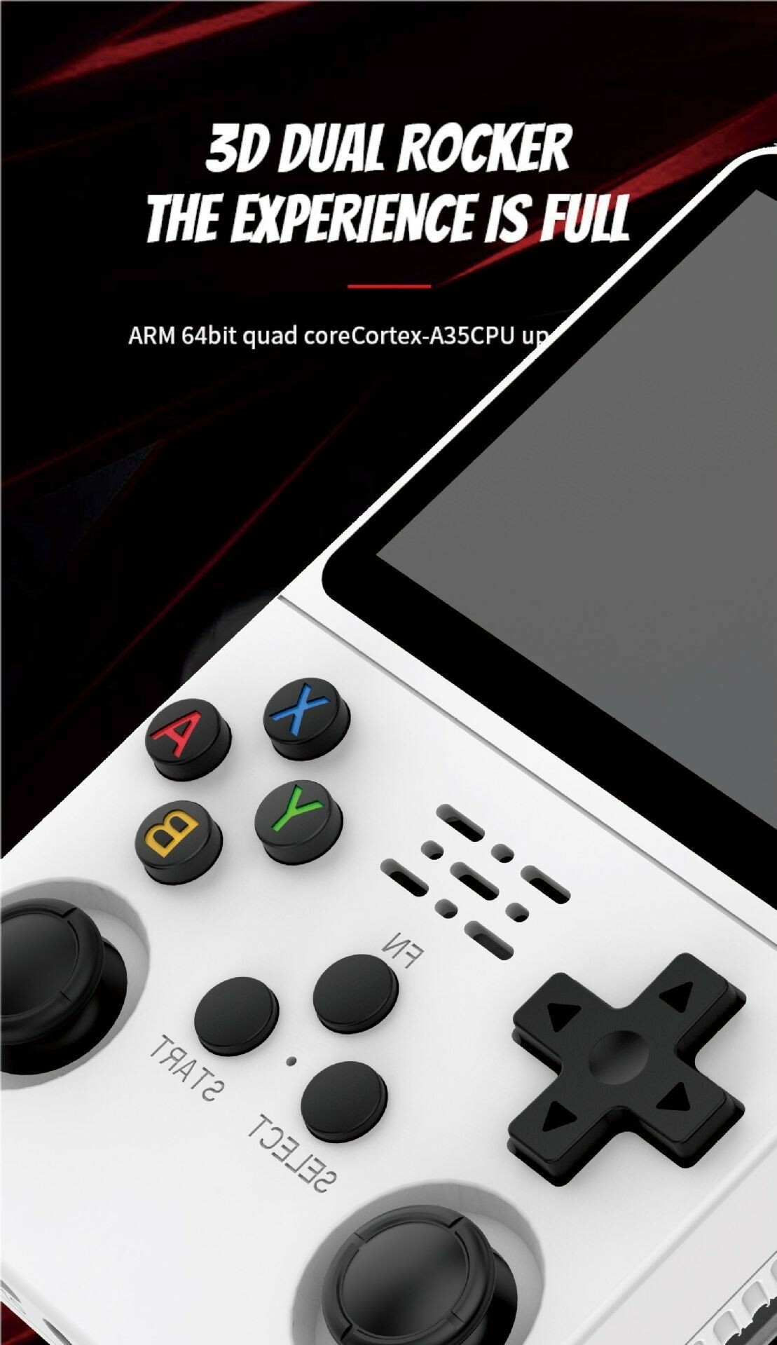 Console de jeu vidéo portable rétro R36S Système Linux Écran IPS de 3.5 pouces Pro Lecteur vidéo de poche portable Jeux de 64 Go