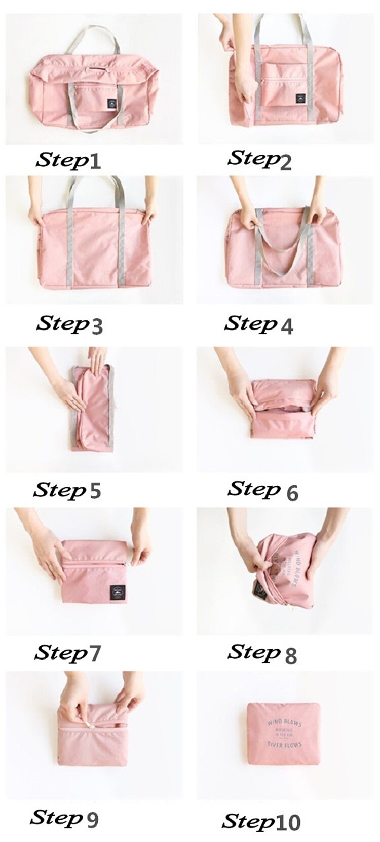 2018 new nylon foldable travel bag uni Large Capacity Bag Luggage Women WaterProof Handbags men travel bags  4