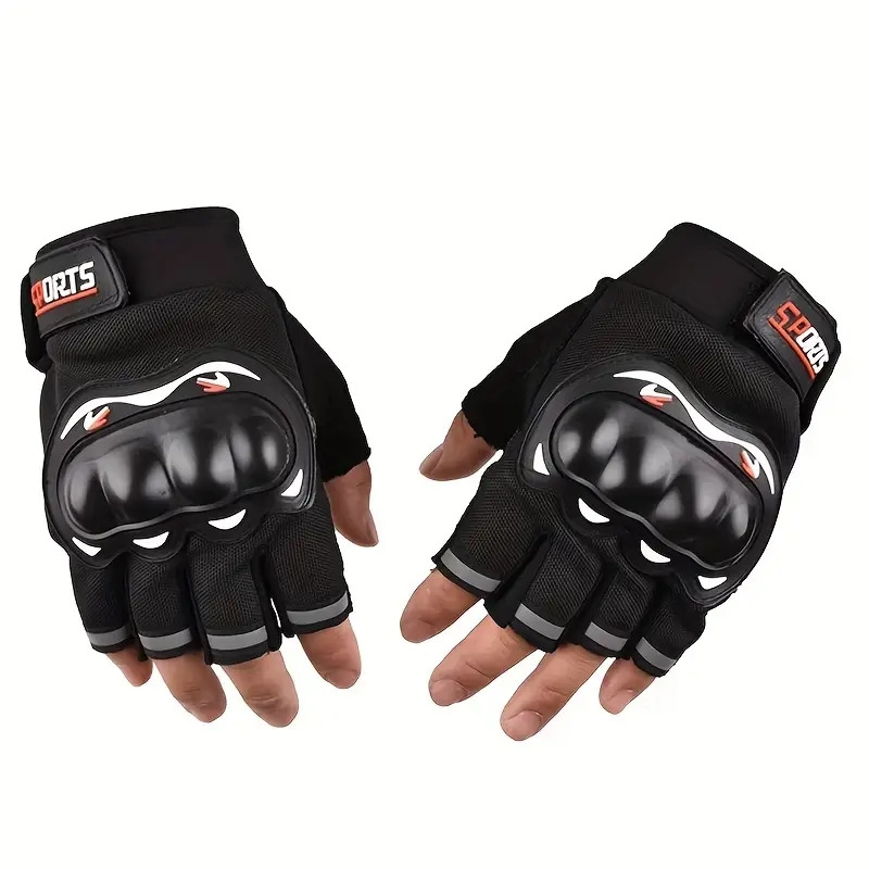 1 paire de à coque dure demi- pour hommes, de cyclisme, de sport de , légers, antidérapants, résistants à lusure, fermeture à ruban magique, tissu en polyester, convient pour la saint-valentin, pâques, noël, halloween, de lan détails 4