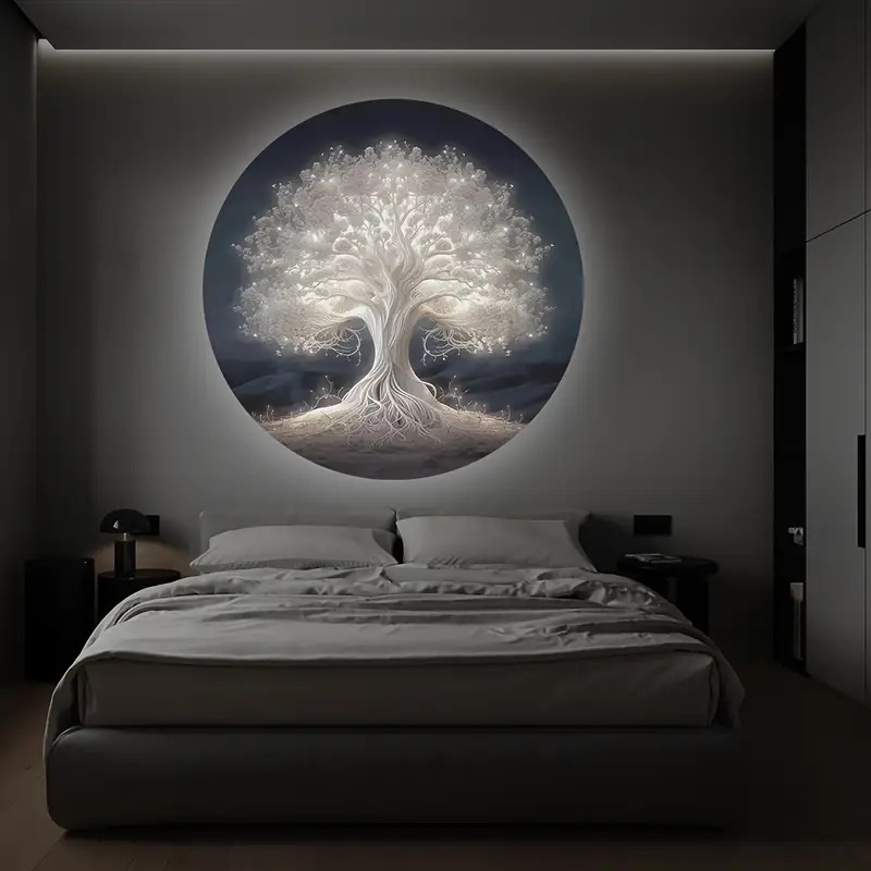 veilleuse projetrice arbre de vie, installation   port usb, lampe à projection darbre  , rotative et réglable à  , convient pour offrir en cadeau, décoration de chambre, fond photo, décoration murale détails 4