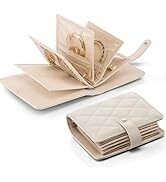 Vlando Travel Jewelry Organizer Case,Portable Jewelry Organizers Storage Book Ring Binder with Cl...
