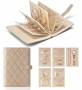 Vlando Travel Jewelry Organizer Case, Christmas Gifts for Women,Jewelry Storage Book Ring Binder ...
