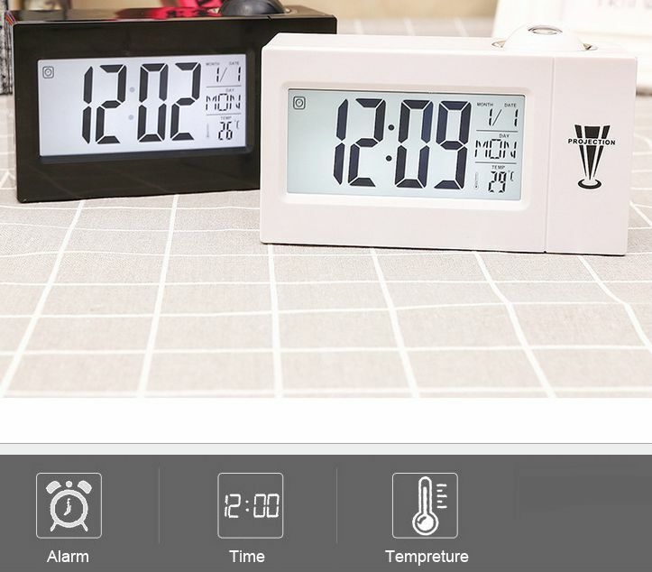 reloj proyector que gira techo pared