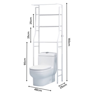 Estante, baño, estantería, inodoro, váter, almacenamiento, organizador, superior, multiusos,