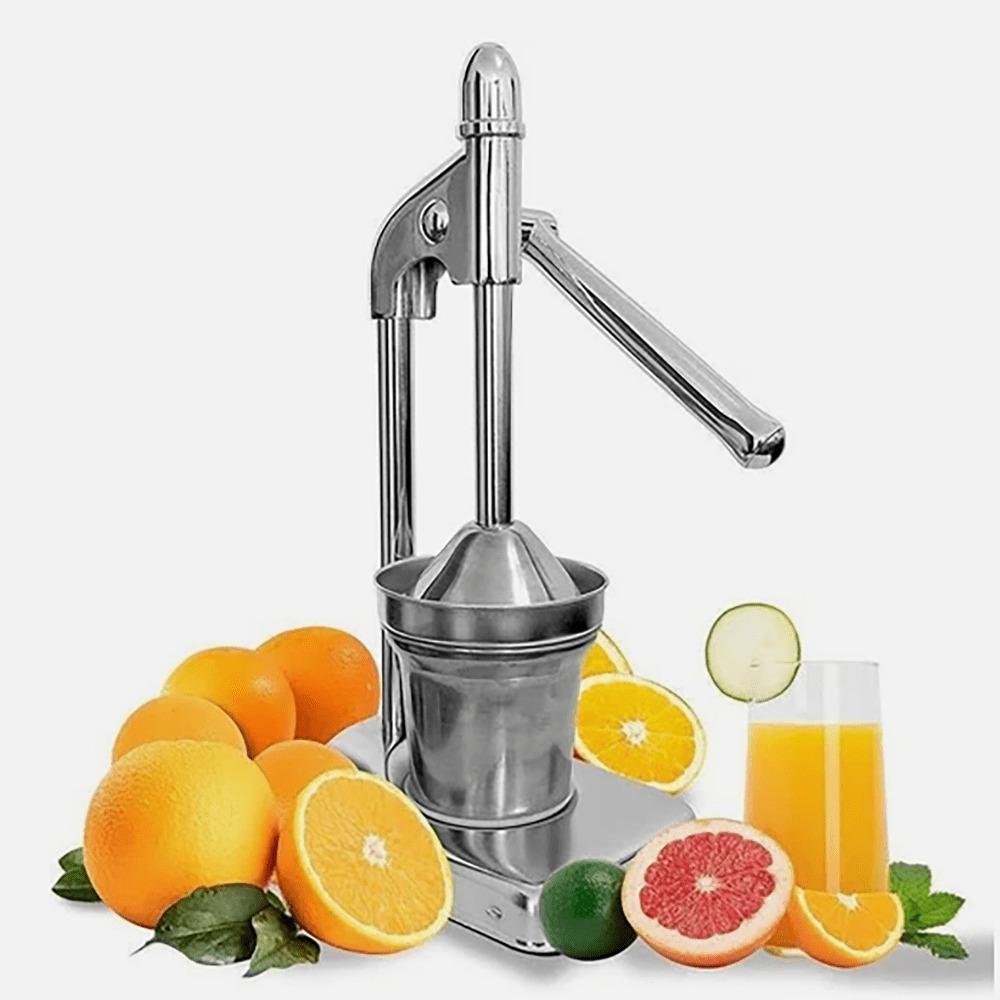 Manual Citrus Juicer - Hand Press Lemon Orange Squeezer for Fresh Juice, Heavy Duty Stainless Steel Fruit Press with Non-Slip Base - Easy Clean Kitchen Juicer .
