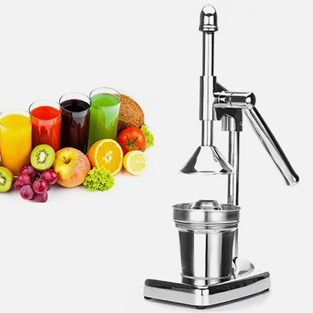 Manual Citrus Juicer - Hand Press Lemon Orange Squeezer for Fresh Juice, Heavy Duty Stainless Steel Fruit Press with Non-Slip Base - Easy Clean Kitchen Juicer .