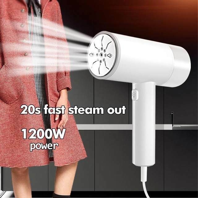 Garment Steamer, Handheld Steamer for Clothes, Portable Fabric with Detachable 200ml Water Tank, 10s -up image