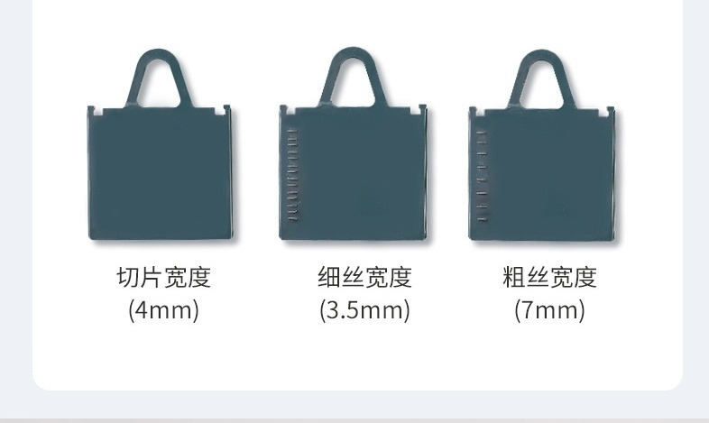 Hachoir à légumes durable Mandoline trancheuse 3 lames outil de cuisine en acier épaisseur réglable tranchage de pommes de terre comprend