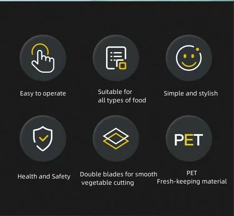 Hachoir à légumes durable Mandoline trancheuse 3 lames outil de cuisine en acier épaisseur réglable tranchage de pommes de terre comprend