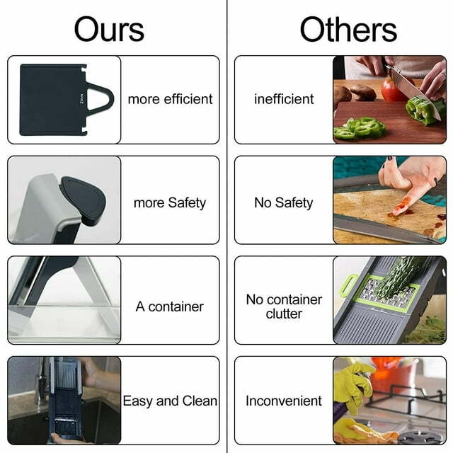 Kitchen Mandolins 4 in 1 Manual Vegetable Slicer Multifunction Cheese Grater Set with Adjustable Sta