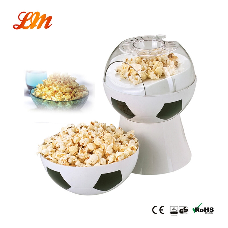 Petite machine à popcorn en forme de ballon de football avec un prix avantageux, machine à popcorn de type boule
