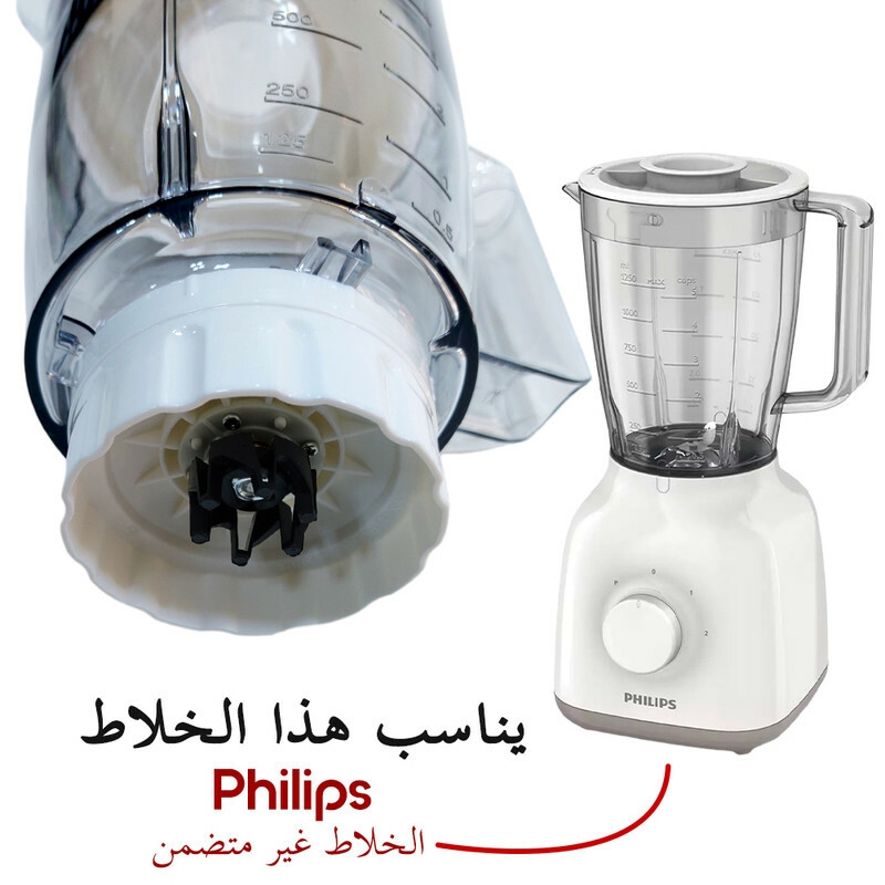 كأس خلاط, كاس ماكنة العصير, كاس مولينكس, Blender bol, mixer bol, Bol mixer verre, غراف العصر, Bol de rechange Philips, Bol pour blender, Philips,1.25L Plastique, Pièce de rechange blender Philips, Blender accessoire, Blender Philips, blender,  خلاط قوي,  bol blender , bol blender moulinex, blender bol en verre,