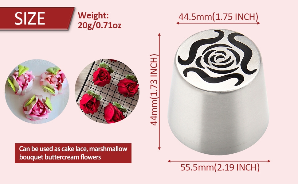 Marshmallow Flower Nozzle Size