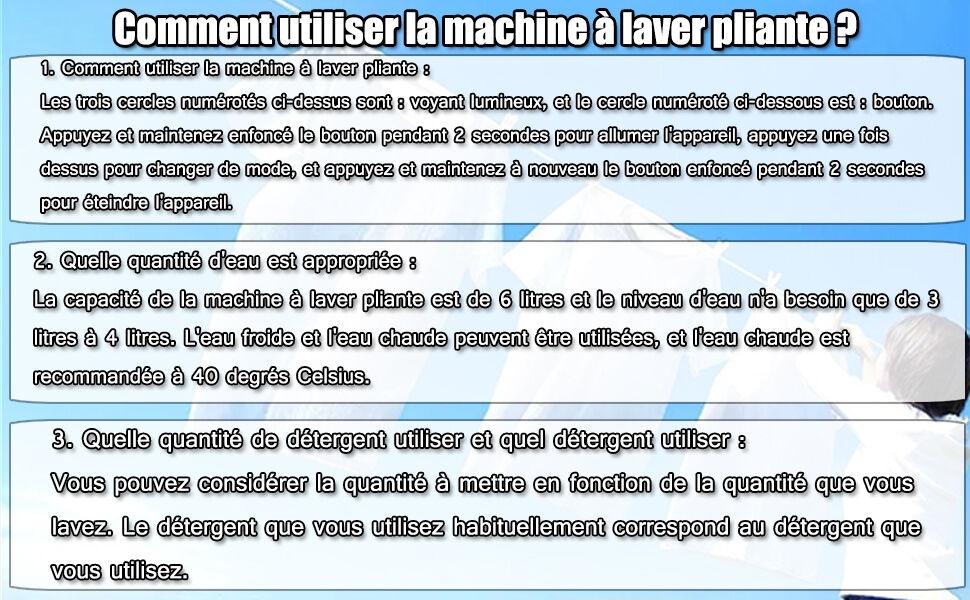 Mini Lave Linge Pliable