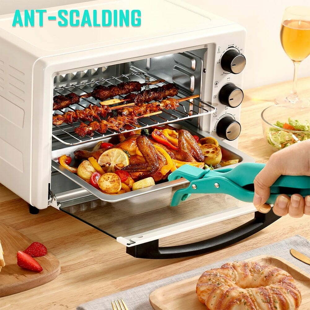 Multi-angle Hot Plate Gripper, Hot Plate Grippers Tongs, Non-slip Heat Insulation Anti-Scald Clip, Silicone Bowl Holder Clip, Bowl Dish Plates Gripper Clips, Pan Plates Grippers