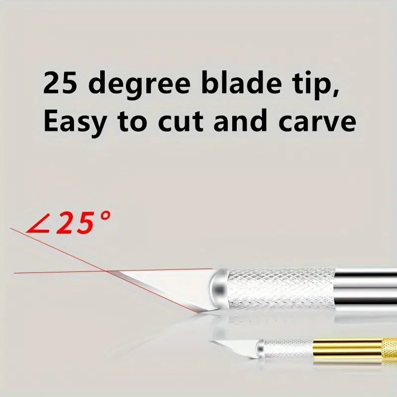 ensemble de 1 couteau   et 5 lames, ensemble de couteaux de sculpture en   daluminium, kit de couteau de   pour la sculpture de citrouilles, bricolage, art,  , pochoir (4 couleurs en option) détails 3