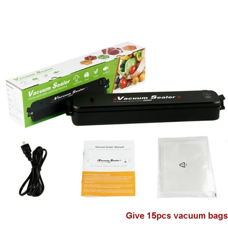 Electric Household Automatic Sealing Food Vacuum Sealer Kitchen Food Fruit Packaging Machine Home Vacuum Sealers EUUSUK Plug (5)