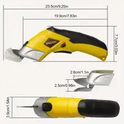 2.0 .7v ciseaux rechargeables, équipés de lames en acier , moteur à en cuivre pur, petite pince de charge usb portable, adaptée au de cuir, de tissus, de carton, de plastique, de plaques daluminium et dautres matériaux. détails 1