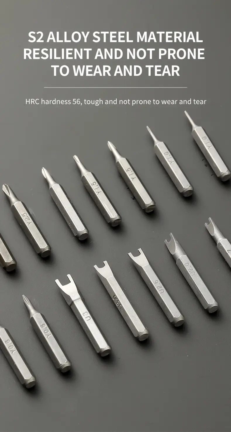 jeu de tournevis 128-en-1 pour réparation manuelle , outil de démontage et Détails du produit 4
