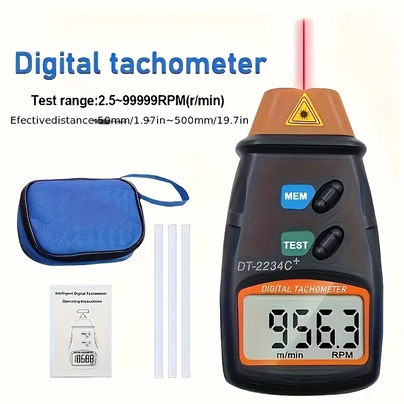 1pc dt2234 c mini laser tachometer non   display   0 01 tachometer Product details 2